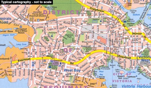 mapa de rua da Cidade de Quebec