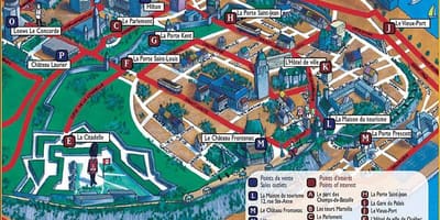 Quebec atrações mapa