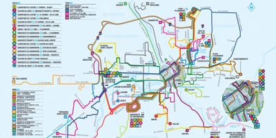 A Cidade de Quebec ônibus mapa de rotas
